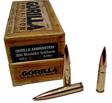 300 AAC Blackout 110 Grain Hollow Point 20 Rounds Gorilla Ammunition