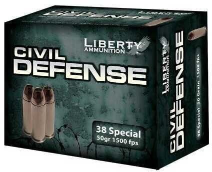 38 Special 50 Grain Hollow Point 20 Rounds Liberty Ammunition