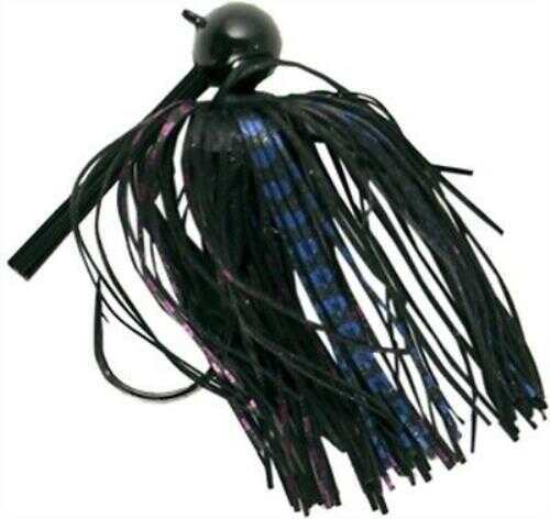 Luck E Strike 1/2 oz Football Jigs Black Blue Flash MCFJ12-15