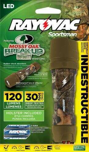 Ray-o-vac Flashlight 120 Lumens 3aaa Mossy Oak Infinity