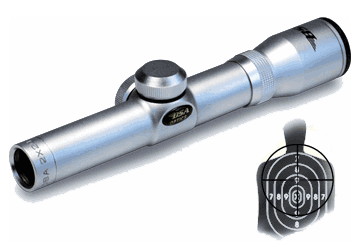 Bsa 2X20 Pistol Scope Silver