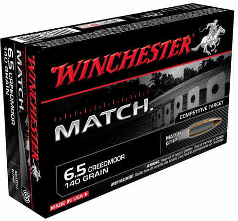 6.5 Creedmoor 140 Grain Hollow Point 20 Rounds Winchester Ammunition