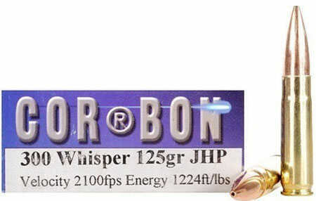 300 Whisper 125 Grain Hollow Point 20 Rounds Corbon Ammunition