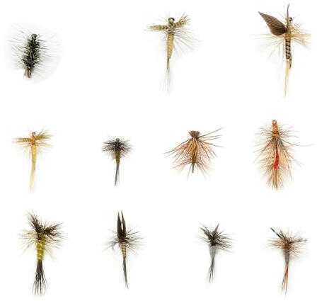 Eagle Claw Packaged Fly Dry Fly Assort11Pc