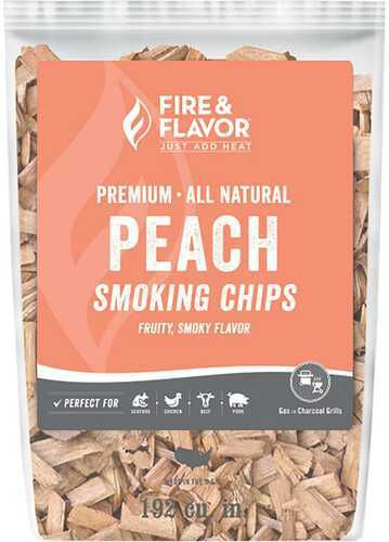 Fire and Flavor Wood Chips Peach 2 lbs. Model: FFW112