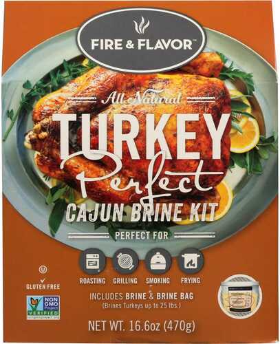 Fire and Flavor Turkey Perfect Brine Kit Cajun 2 pk. Model: FFB152