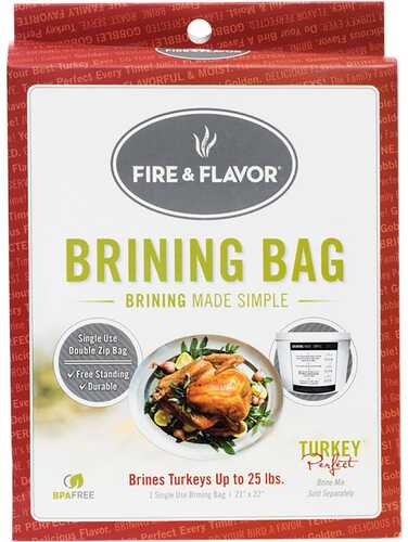 Fire and Flavor Turkey Brine Bags 4 pk. Model: FFBB105