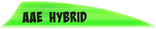AAE Hybrid 2.0 Shield Cut Vanes Bright Green 50 pk. Model: HY20BG50