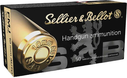Sellier & Bellot Pistol Ammo 10mm 180 gr. FMJ 50 rd. Model: SB10A
