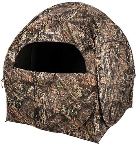 Ameristep Ams-AMEBL1010 Doghouse Run & Gun Spring Steel Blind Mossy Oak Break-Up Country 300 Durashell Plus 60" High 60"