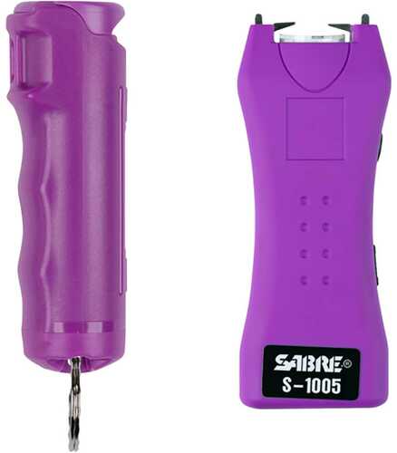 Sabre Pepper Spray and Stun Gun Defense Kit Purple