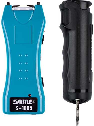 Sabre Pepper Spray and Stun Gun Defense Kit Teal