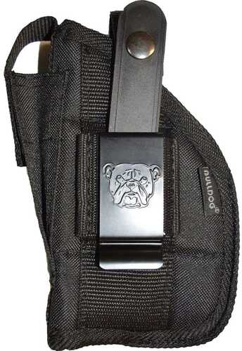 Bulldog Cases Black Nylon Pistol Holster For 5-6.5" Barrel Medium Frame Revolver Md: FSN14