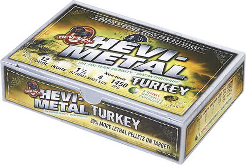Hevi Shot Hevi Metal Turkey Loads 12 ga. 3.5 in. 1 1/4 oz. 4 Shot 5 rd. Model: HS33345