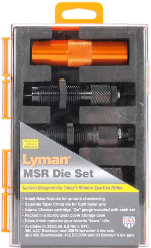 Lyman 7690107 MSR Precision Die System 4-Die Set 9mm Luger