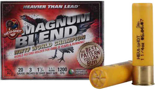 Hevi Shot Magnum Blend Load 20 ga. 3 in. 1 1/4 oz. 5/6/7 Shot 5 rd. Model: HS567