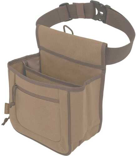 ALLEN RIVL DBL SHELL BAG TAN CANVAS