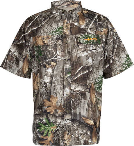 Habit Hatcher Pass Camo Guide Short Sleeve Shirt Realtree Edge Large
