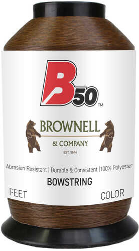 Brownell B50 Bowstring Material Dark Brown 1/4 Lb. Model: Fa-tddb-b50-14