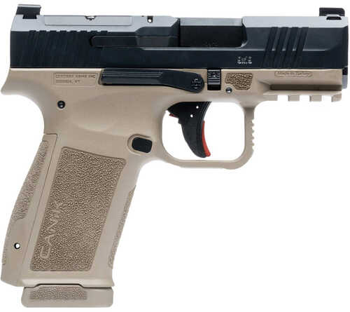 Canik Mete MC9 L Pistol  9mm 3.18 in . Black Slide / FDE Frame 17 Rd.  Model: HG7882BD-N