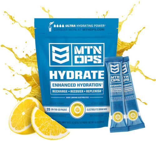 MTN OPS Hydrate Lemonade - Trail Pack (20 count) Model: 8.40E+11