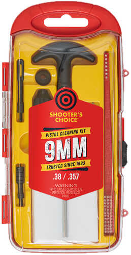 Shooters Choice Pistol Gun Rod Cleaning Kit Aluminum 9mm Model: SHF-SRK-9MM