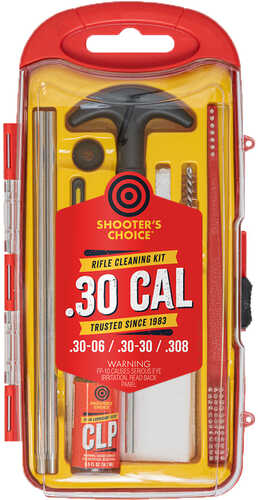 Shooters Choice Rifle Gun Rod Cleaning Kit Aluminum .30 cal. Model: SHF-SRK-30