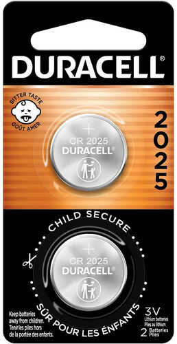 Duracell Lithium Coin Battery 2025 2 pk. Model: 5016057