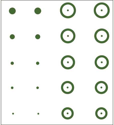 Gunstar Pro Series Chubbie Reticle Set Green