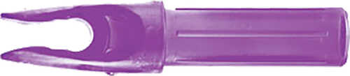 Black Eagle Standard Nock Flo. Purple 12 pk.