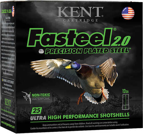 Kent Fasteel 2.0 Precision Plated Steel Load 12 ga. 3 in. 1 1/8 oz. 6 Shot 25 rd. Model: K123FS32-6