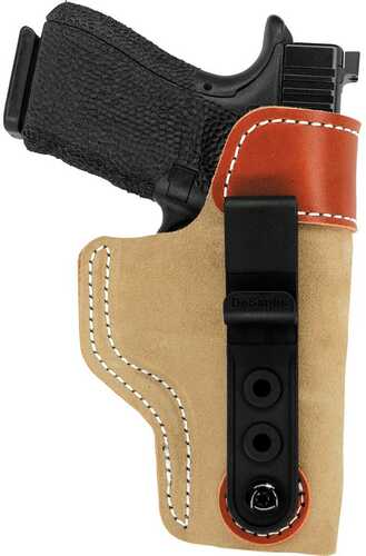 Desantis Gunhide 106NAB6Z0 Sof-Tuck IWB Fits Glock 19/23/36 Saddle Leather/Suede Tan