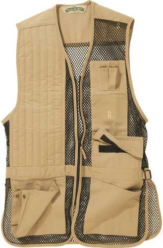 Bob Allen Full Mesh Shooting Vest Khaki Large Model: 30246