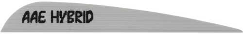 AA&E Leathercraft Hybrid 40 Vanes Gray 3.8 in. 100 pk.