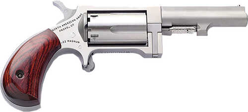 NAA Sidewinder Revolver 22 WMR Stainless/Wood 2.5 in. 5 rd. Model: NAA-SW-250