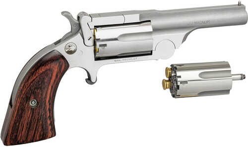 NAA Ranger II Revolver Combo 22 LR/.22 WMR Stainless/Wood 2.5 in. 5 rd. Model: NAA-22MC-R250