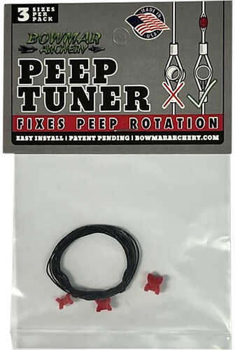 Bowmar Peep Tuner Red