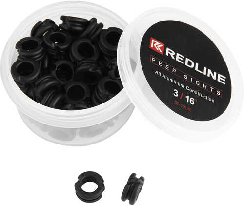 Redline Peep Sight 3/16" 50ct Black