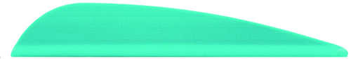 AA&E Leathercraft Elite Plastifletch Vanes Teal 2.875 in. 100 pk.