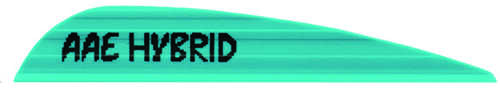 AA&E Leathercraft Hybrid 23 Vanes Teal 2.3 in. 100 pk.