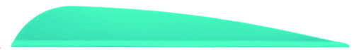 AA&E Leathercraft Trad Vanes Teal 3 in. 50 pk.