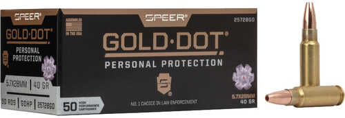 5.7x28MM 40 Grain Jacketed Hollow Point 50 Rounds Speer Ammunition