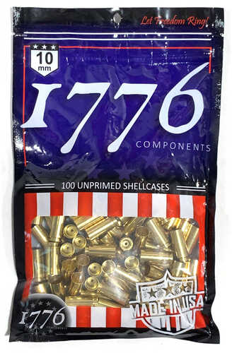 1776 USA Unprimed Brass 10mm 100 pc.