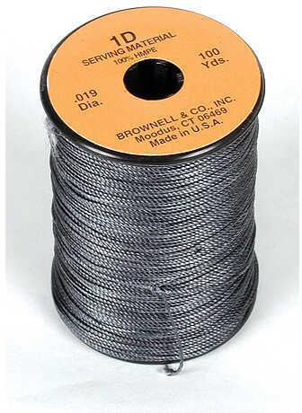 Brownell 1D Braided Serving Black .019 100 yds. Model: FA-TDBL-01D-JI