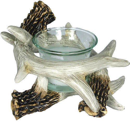 River's Edge Deer Antler Candle Holder 4''