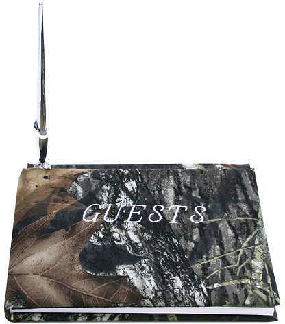 TFS Camo Guest Book W/Pen 7.5''x8.5'' Hdwds