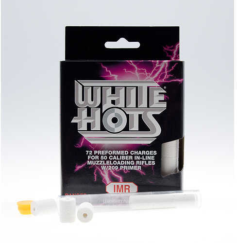 IMR White Hots Powder Pellets .50 Caliber 50 gr. 72 pk. HAZMAT Model: