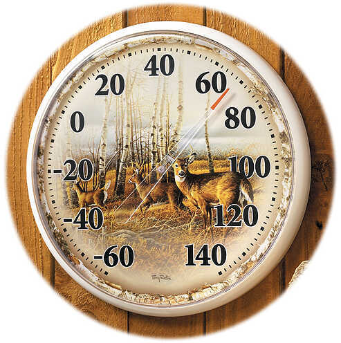 Wild Wings Thermometer Birch Line Whitetails Model: 5209765001