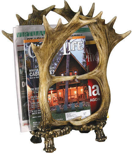 Rivers Edge Four Antler Magazine Rack 12wx17H