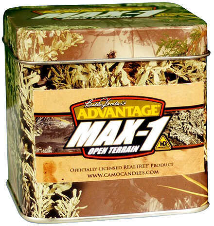 Camo Candles Realtree Max-1 - Silver Cypress Slip Top Tin 3x3x3